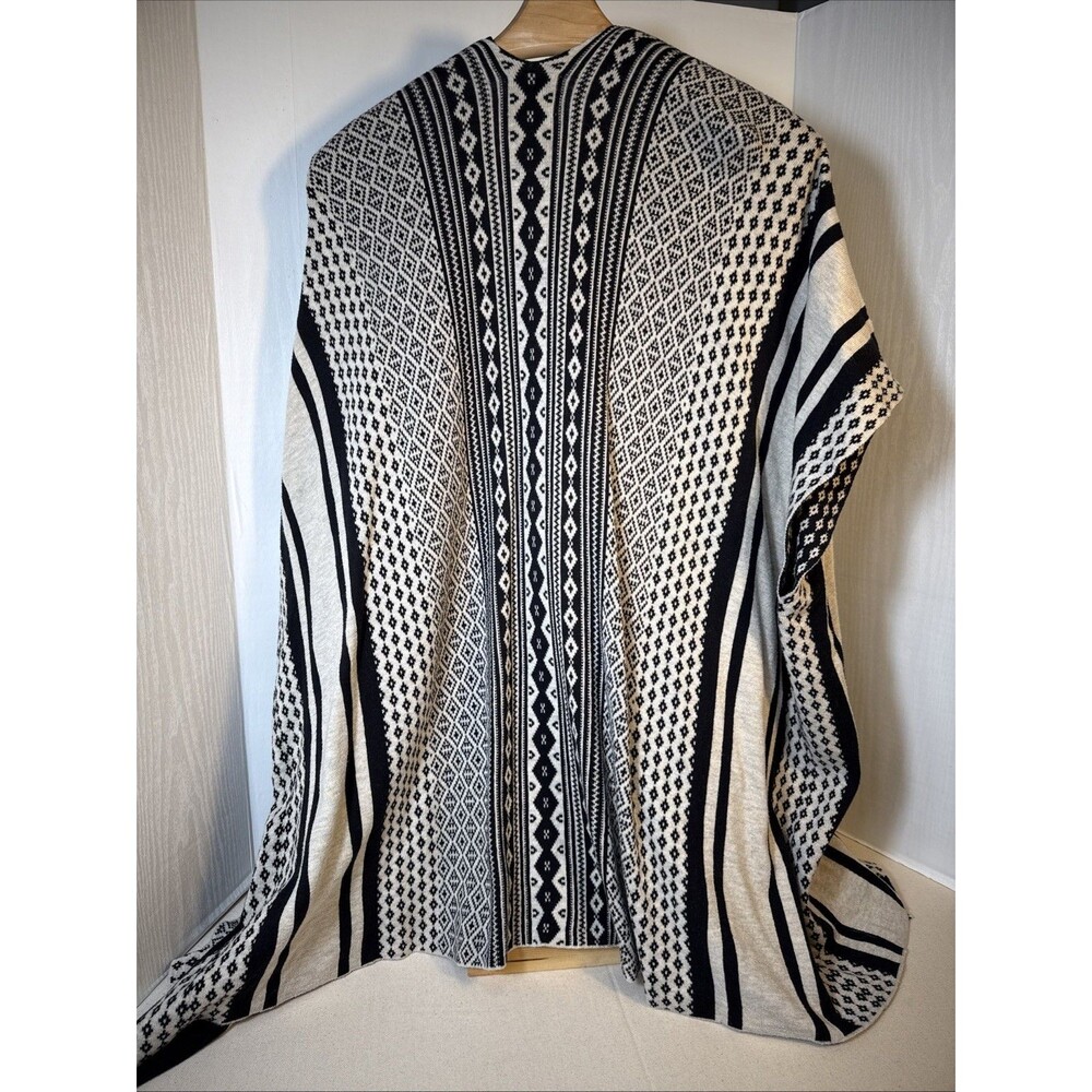 St John’s Bay Aztec 1x Open Sweater Duster Cardigan Boho Western Cowgirl - Picture 5 of 14